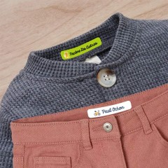 Étiquettes thermocollantes pour vêtements