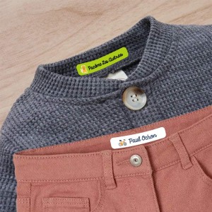 Pack Ecole, étiquettes vêtements & fournitures - 0% Solvant