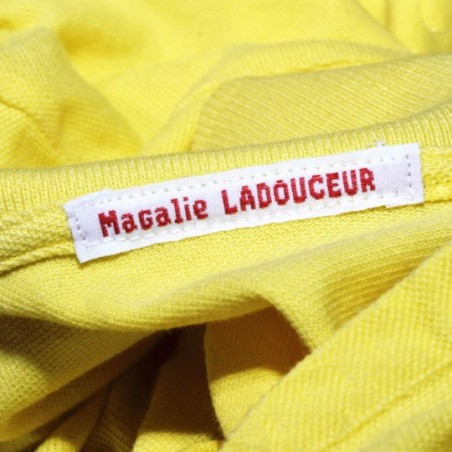 Étiquette vêtement tissée 100% coton - Label Française