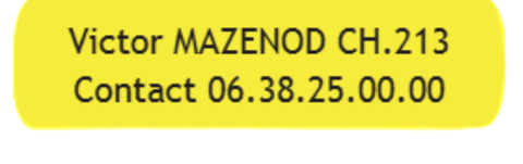 étiquette personnalisée Alzheimer pour le marquage vêtements et objets des seniors en collectivité avec perte de mémoire.Mention d'un numéro téléphone et nom  prénom